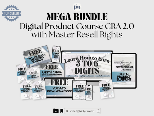MEGA BUNDLE - Digital Product Creation Course with Master Resell Rights | digitalsbytin